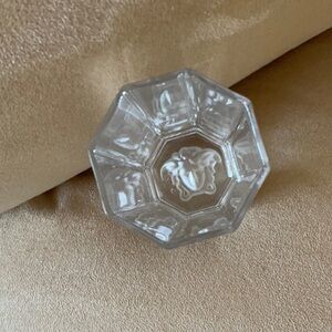 VERSACE ROSENTHAL GLASS, 5.5”h, 2” wide